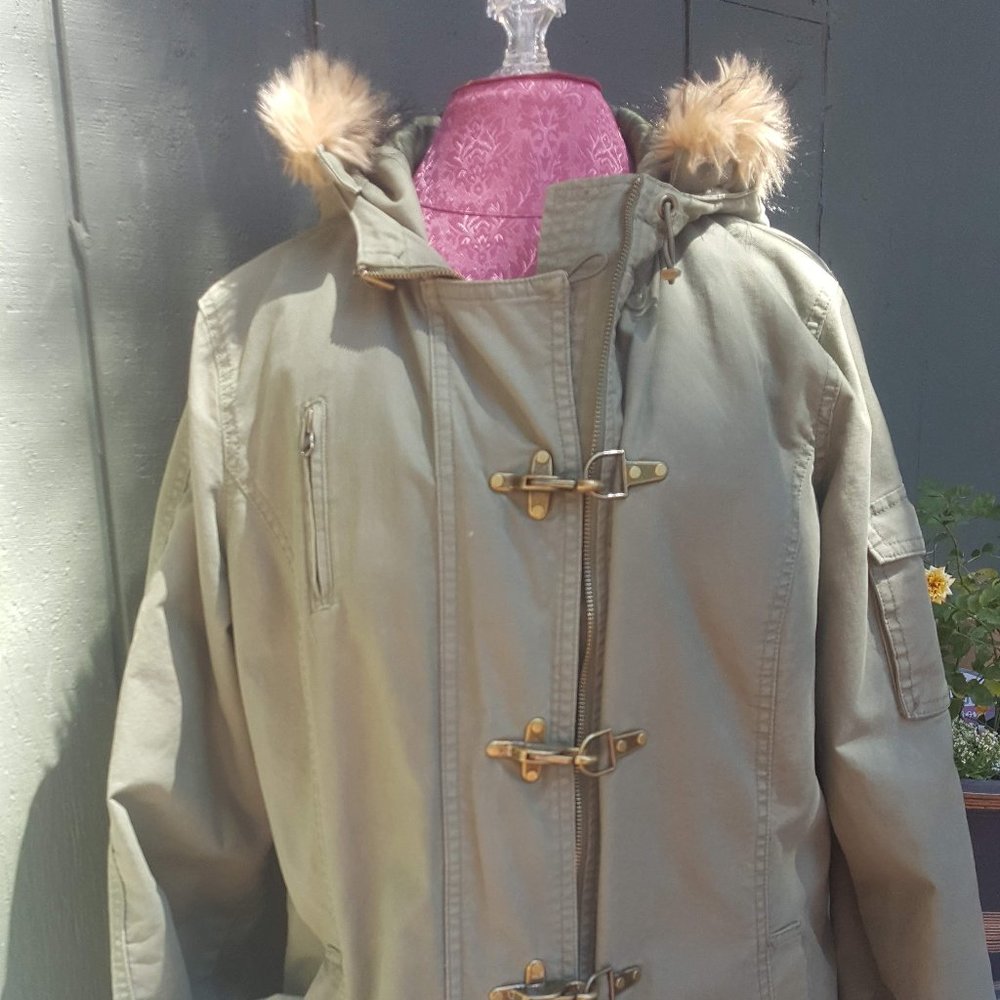 Khaki Green Cotton Jacket